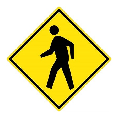 Nmc Pedestrian Crossing Sign, TM119DG TM119DG